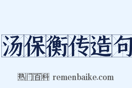 汤保衡传造句是什么意思的图片